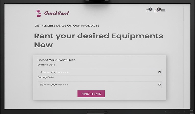 Rental website design