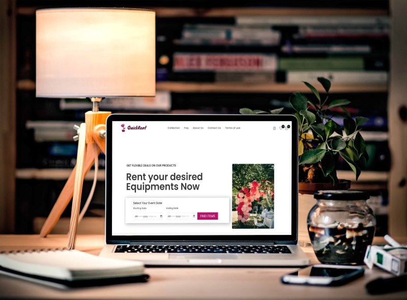 A nice rental website template for rental website design