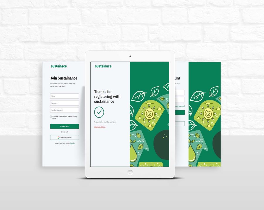 website mockup showing different pages in mobile, tab and laptop