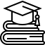 Education icon that denotes services for educational website design