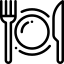 Catering icon that denotes restaurant website designing services